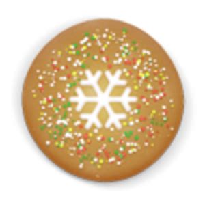 Colorful digital printable christmas cookies.yum!! Christmas Cookie Round Icon | Free Images at Clker.com ...