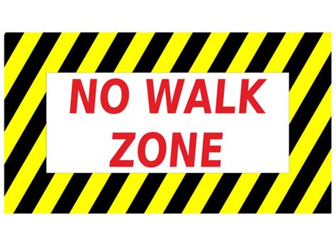 Mighty Line No Walk Zone Sign 1 Sign Shop Mighty Line Safety Floor