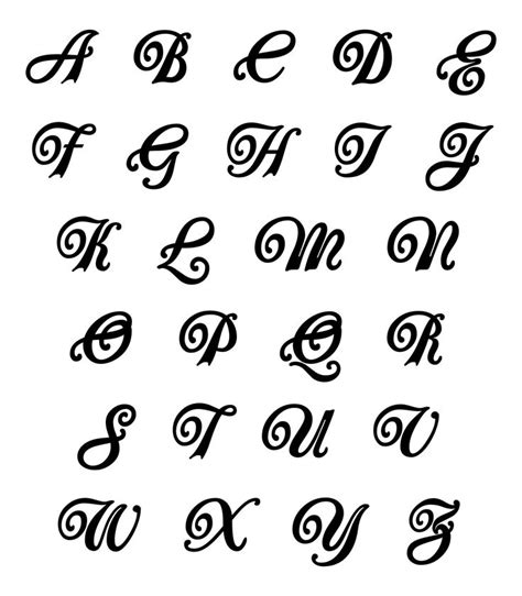 10 Best Font Styles Alphabet Printable Lettering Alphabet Fonts