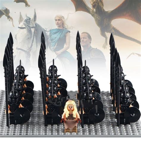 Daenerys Targryen With Soliders Game Of Thrones Lego Minifigures