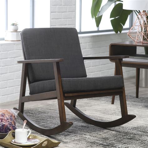 It's a perfect nursery rocking chair thanks to its specially shaped seat and shell and the base which ensures a gentle rocking motion that soothes. This rocking chair will make a strong style statement in ...