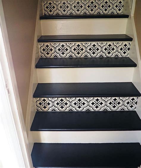 Foyerdecorating Painted Stair Risers Stairs Design Home