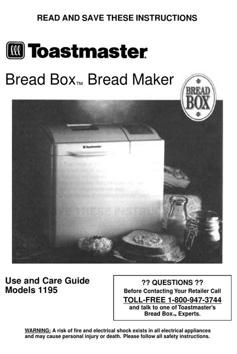 Item 9 toastmaster bread box bread maker manual and recipe book 1154 1156s 8 item description . Recipes For Toastmaster Bread Box 1154 - Toastmaster bread ...
