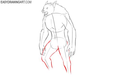How To Draw A Werewolf Easy Drawing Art