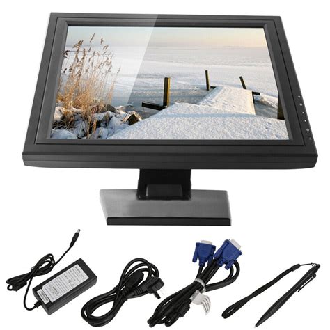 Usb Portable Computer Touch Screen Monitor 17 Inch Interface Pos Stand