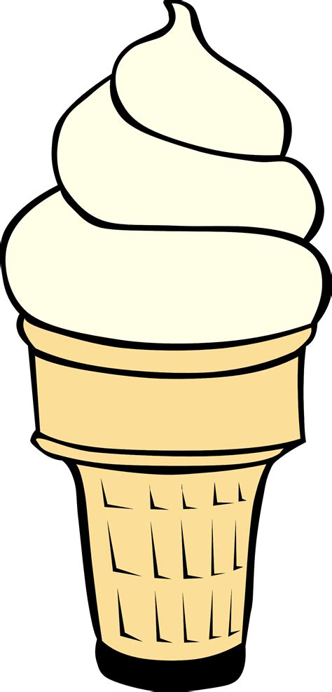 Ice Cream Black And White Melting Ice Cream Cone Clipart Black And