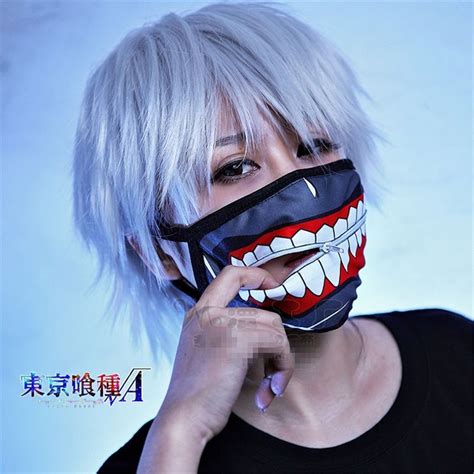 kaneki ken face masks zipper cycling anti dust anime tokyo ghoul