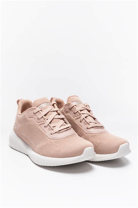 Buty Skechers BOBS SQUAD TOUGH TALK 32504 NUDE PINK EASTEND