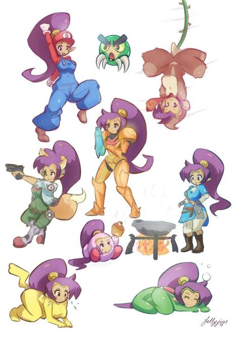 Shantae As Various Nintendo Characters Super Smash Brothers Ultimate