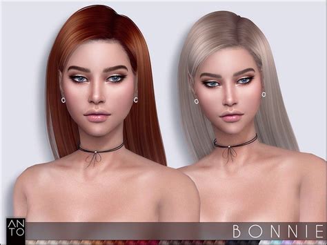 Anto Bonnie Hairstyle Sims4 Sims4hair Sims Hair Womens