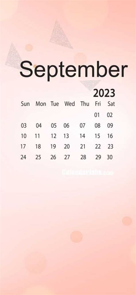 2023 September Calendar Wallpaper IXpap