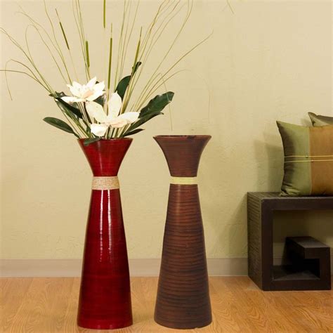 Choosing Best Floor Vases Beautiful Red Ceramic Floor Vases Concept For The Home Pinterest