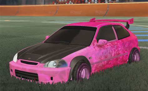 Rocket League Pink Honda Civic Type R Le Design With Dissolver And Pink