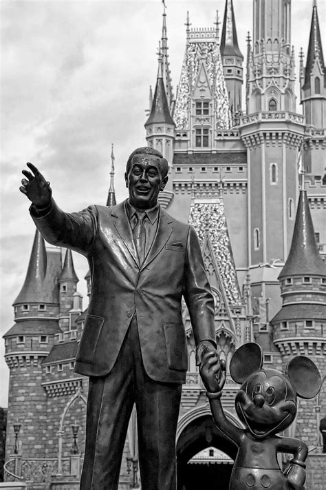 11 quotes on black and white photography. Disney - "Partners" - Walt with Castle Black & White | Flickr
