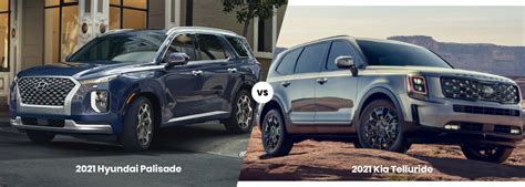 The 2020 kia telluride has a boxy, modern look.there's substance to the 2020 kia telluride's style. 2021 Kia Telluride vs. Hyundai Palisade | Allen Samuels ...