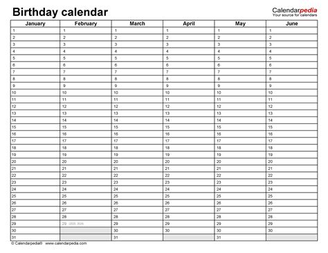 Free download birthday calendar template editable in excel microsoft word, pdf for office and classroom, birthday subscribe to get free monthly calendars. How to Fillable Birthday Calendar Template Excel | Get ...