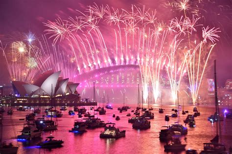 New Year Celebrations Kick Off In Sydney With Spectacular Light Show