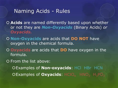 Ppt Naming Acids And Bases Powerpoint Presentation Free Download Id