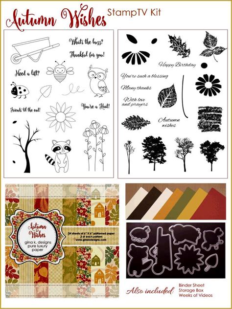 Sharing My Joy Gina K Designs Autumn Wishes Blog Hop