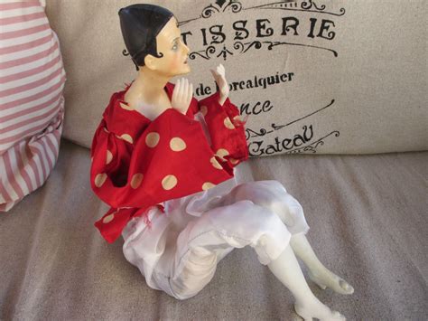 Most Interesting 1920s Pierrot Clown Doll From Nostalgicimages On Ruby Lane