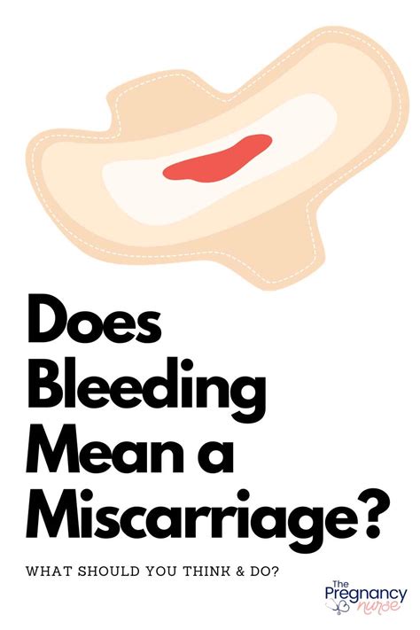 Does Vaginal Bleeding Mean A Miscarriage In Early Pregnancy The
