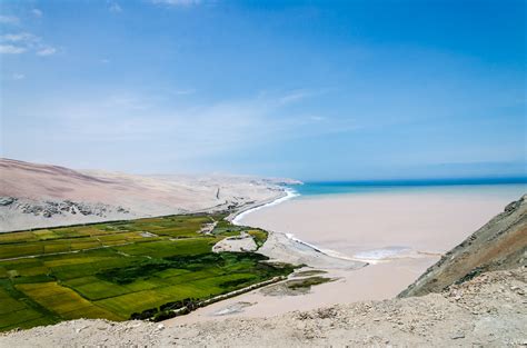Peruvian Coastal Deserts With Breathtaking Surf Tracks Around The
