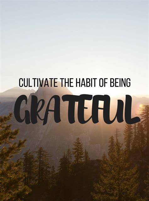 Being Grateful