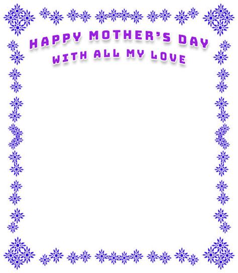 Free Mothers Day Border Graphics Clipart Frames