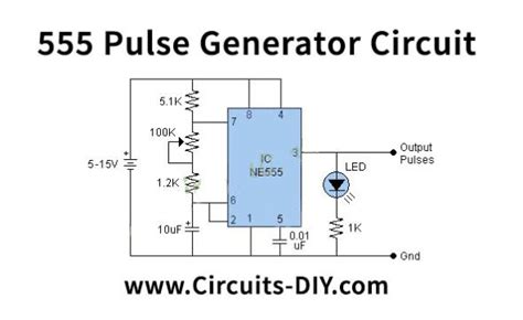 555 Pulse Generator Circuit Pwm