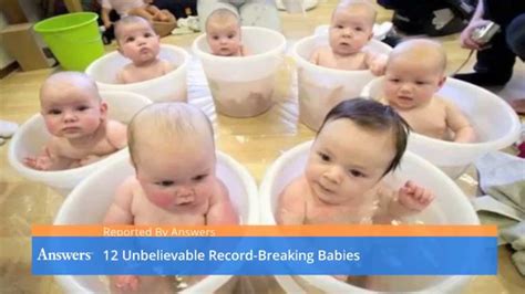 Unbelievable Record Breaking Babies Youtube