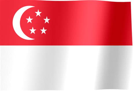 Flag Of Singapore  All Waving Flags