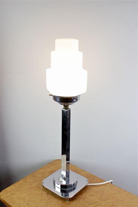 Free shipping for many items! Antiques Atlas - Art Deco Chrome Table Lamp C1930's