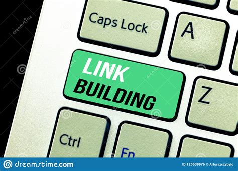 Conceptual Hand Writing Showing Link Building Business Photo Text Seo
