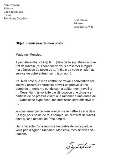 Lettre De Préavis Pour Quitter Un Logement Modèle De Lettre