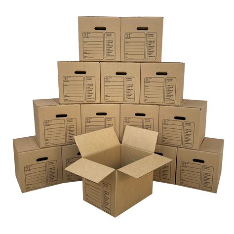 Uboxes Moving Boxes With Handles 15 Premium Small 16 38 X 12 58 X