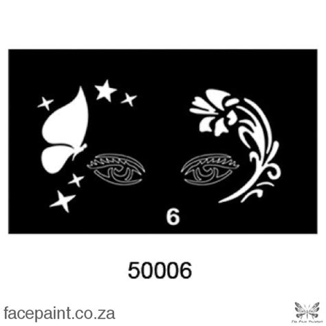 Face Painting Stencil Type M M50006 The Face Painters South Africa