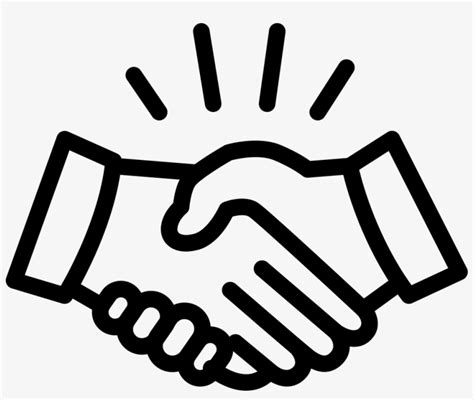 Handshake Outline Png  Black And White Stock Clip Art Shake Hands