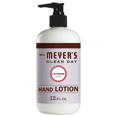 Mrs Meyers Clean Day Hand Lotion Lavender Scent 12 Ounce Bottle