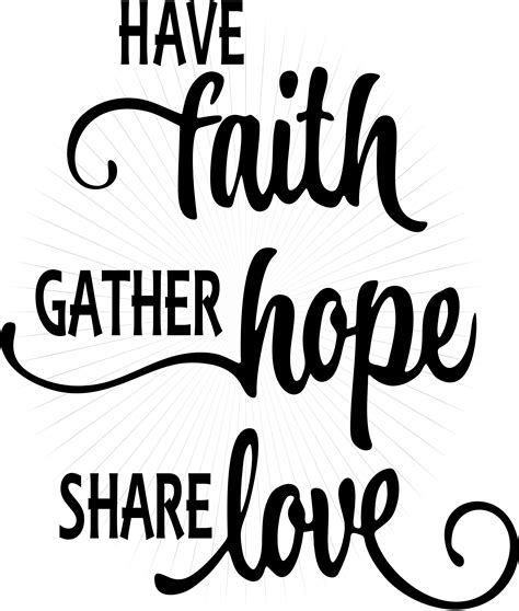 Have Faith Hope Love Svg And Png Clipart Instant Digital Download