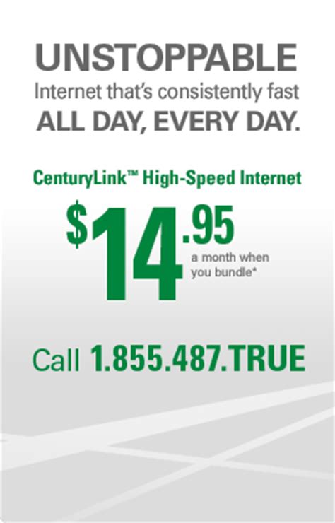 There is no guarantee you will get that speed or anything even close to it. CenturyLink High-Speed Internet Offer - $14.95/12 months