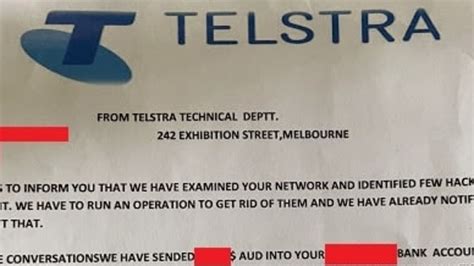 warning over telstra scam letter targeting australians the courier mail