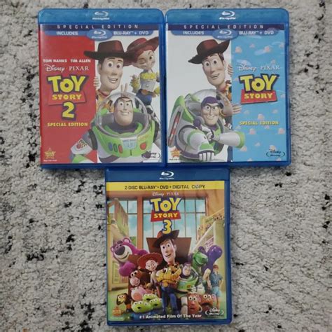 Toy Story 1 2 And 3 Blu Ray And Dvd Lot 1099 Picclick