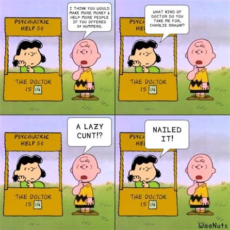 Peanuts Parody Lucy Charliebrown Doctor Funny Meme  Flickr