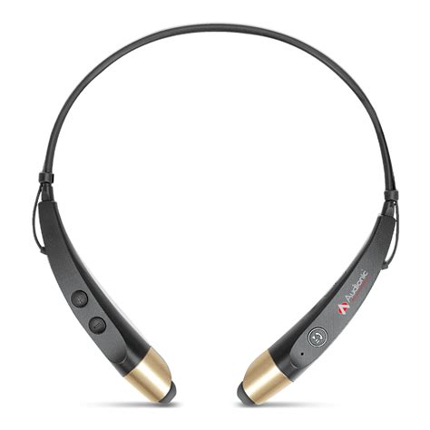 B 880 New Golden Bluetooth Neckband Audionic