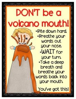 My Mouth is a Volcano! Fun Activities for Interrupting by Triplets plus One