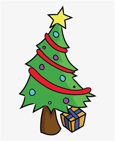 Christmas Tree Clipart Funny  Christmas Tree Png Cartoon PNG Image