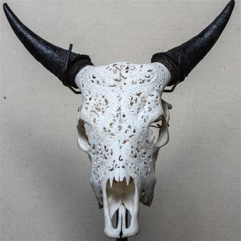 Howling wolf & moon painted on real cow skull decorative western decor. REAL COW SKULL +HORNS home interior trophy Deer decor Elk ...