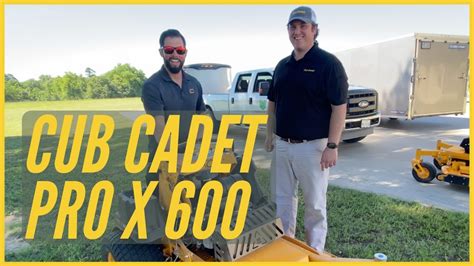 Cub Cadet Pro X 600 Stand On Zero Turn Mower Features Youtube