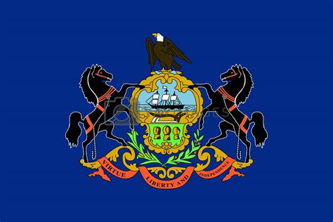 Pennsylvania State Flag By Speedfighter Vectors And Illustrations With