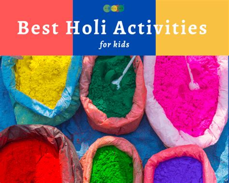 Best Holi Activities For Kids Kidpillar